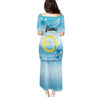 Sanma Vanuatu Puletasi Hibiscus Sand Drawing with Pacific Pattern LT9 - Polynesian Pride