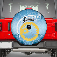 Sanma Vanuatu Spare Tire Cover Hibiscus Sand Drawing with Pacific Pattern LT9 - Polynesian Pride