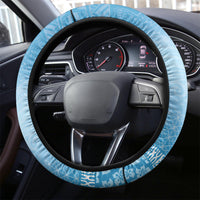 Sanma Vanuatu Steering Wheel Cover Hibiscus Sand Drawing with Pacific Pattern LT9 - Polynesian Pride