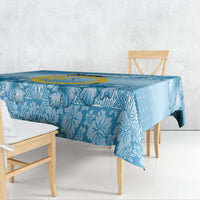 Sanma Vanuatu Tablecloth Hibiscus Sand Drawing with Pacific Pattern LT9 - Polynesian Pride