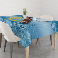 Sanma Vanuatu Tablecloth Hibiscus Sand Drawing with Pacific Pattern LT9 - Polynesian Pride