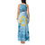 Sanma Vanuatu Tank Maxi Dress Hibiscus Sand Drawing with Pacific Pattern