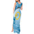 Sanma Vanuatu Tank Maxi Dress Hibiscus Sand Drawing with Pacific Pattern