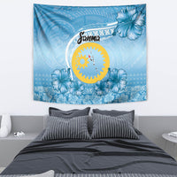 Sanma Vanuatu Tapestry Hibiscus Sand Drawing with Pacific Pattern LT9 - Polynesian Pride