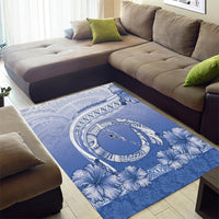 Shefa Vanuatu Area Rug Hibiscus Sand Drawing with Pacific Pattern