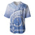 Shefa Vanuatu Baseball Jersey Hibiscus Sand Drawing with Pacific Pattern