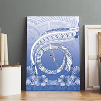 Shefa Vanuatu Canvas Wall Art Hibiscus Sand Drawing with Pacific Pattern LT9 - Polynesian Pride