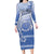 Shefa Vanuatu Family Matching Long Sleeve Bodycon Dress and Hawaiian Shirt Hibiscus Sand Drawing with Pacific Pattern