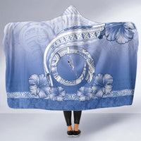 Shefa Vanuatu Hooded Blanket Hibiscus Sand Drawing with Pacific Pattern LT9 - Polynesian Pride