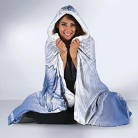 Shefa Vanuatu Hooded Blanket Hibiscus Sand Drawing with Pacific Pattern LT9 - Polynesian Pride