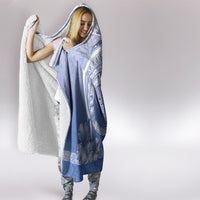 Shefa Vanuatu Hooded Blanket Hibiscus Sand Drawing with Pacific Pattern LT9 - Polynesian Pride