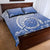 Shefa Vanuatu Quilt Bed Set Hibiscus Sand Drawing with Pacific Pattern