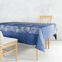 Shefa Vanuatu Tablecloth Hibiscus Sand Drawing with Pacific Pattern LT9 - Polynesian Pride