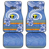 Tafea Vanuatu Car Mats Hibiscus Sand Drawing with Pacific Pattern