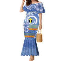 Tafea Vanuatu Family Matching Mermaid Dress and Hawaiian Shirt Hibiscus Sand Drawing with Pacific Pattern