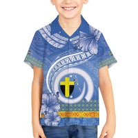 Tafea Vanuatu Family Matching Puletasi and Hawaiian Shirt Hibiscus Sand Drawing with Pacific Pattern