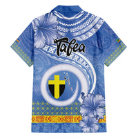 Tafea Vanuatu Family Matching Short Sleeve Bodycon Dress and Hawaiian Shirt Hibiscus Sand Drawing with Pacific Pattern