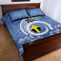 Tafea Vanuatu Quilt Bed Set Hibiscus Sand Drawing with Pacific Pattern LT9 - Polynesian Pride