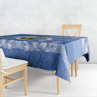 Tafea Vanuatu Tablecloth Hibiscus Sand Drawing with Pacific Pattern LT9 - Polynesian Pride