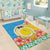 Torba Vanuatu Area Rug Hibiscus Sand Drawing with Pacific Pattern