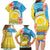 Torba Vanuatu Family Matching Long Sleeve Bodycon Dress and Hawaiian Shirt Hibiscus Sand Drawing with Pacific Pattern