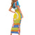 Torba Vanuatu Family Matching Short Sleeve Bodycon Dress and Hawaiian Shirt Hibiscus Sand Drawing with Pacific Pattern