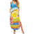 Torba Vanuatu Family Matching Summer Maxi Dress and Hawaiian Shirt Hibiscus Sand Drawing with Pacific Pattern