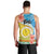 Torba Vanuatu Men Tank Top Hibiscus Sand Drawing with Pacific Pattern