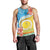 Torba Vanuatu Men Tank Top Hibiscus Sand Drawing with Pacific Pattern