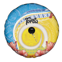 Torba Vanuatu Spare Tire Cover Hibiscus Sand Drawing with Pacific Pattern LT9 - Polynesian Pride