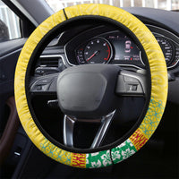 Torba Vanuatu Steering Wheel Cover Hibiscus Sand Drawing with Pacific Pattern LT9 - Polynesian Pride