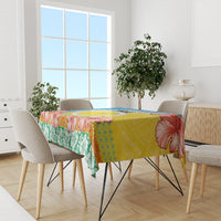 Torba Vanuatu Tablecloth Hibiscus Sand Drawing with Pacific Pattern LT9 - Polynesian Pride