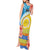 Torba Vanuatu Tank Maxi Dress Hibiscus Sand Drawing with Pacific Pattern