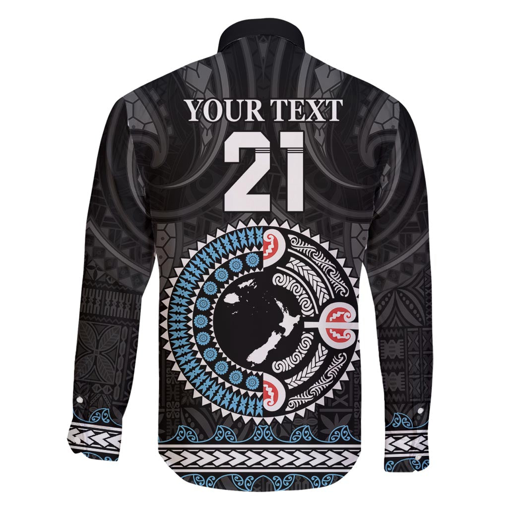 Custom Fiji and New Zealand Family Matching Mermaid Dress and Hawaiian Shirt Maori Fern Mix Tapa Tribal Unique