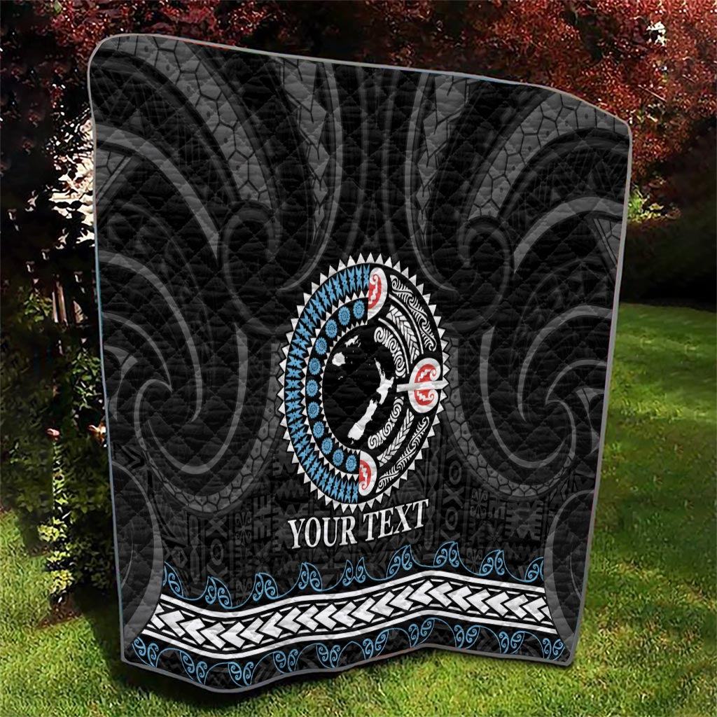 Custom Fiji and New Zealand Quilt Maori Fern Mix Tapa Tribal Unique