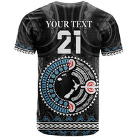 Custom Fiji and New Zealand T Shirt Maori Fern Mix Tapa Tribal Unique