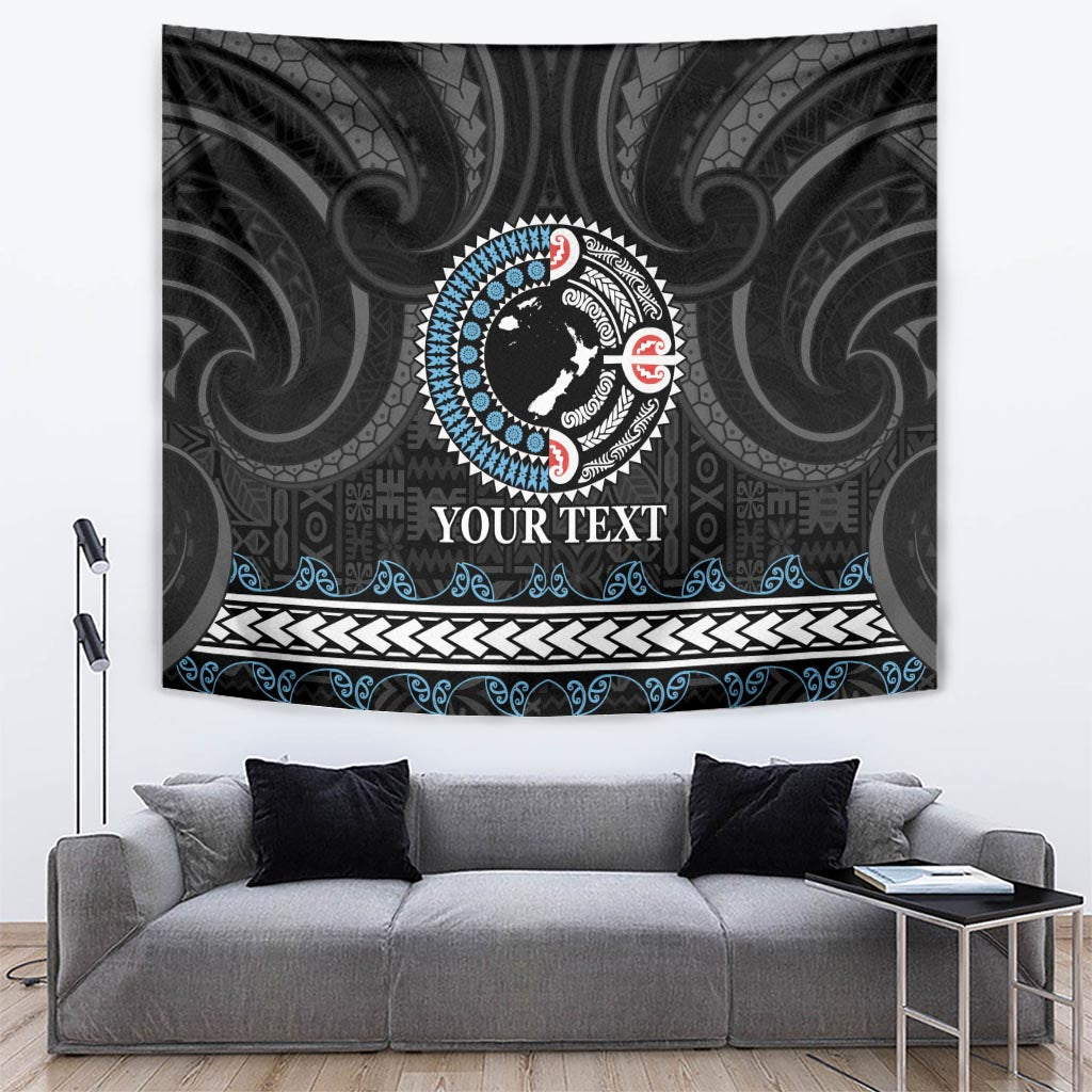 Custom Fiji and New Zealand Tapestry Maori Fern Mix Tapa Tribal Unique