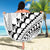 Custom Fiji Rugby Cibi Dance Beach Blanket Create History World Cup Sevens