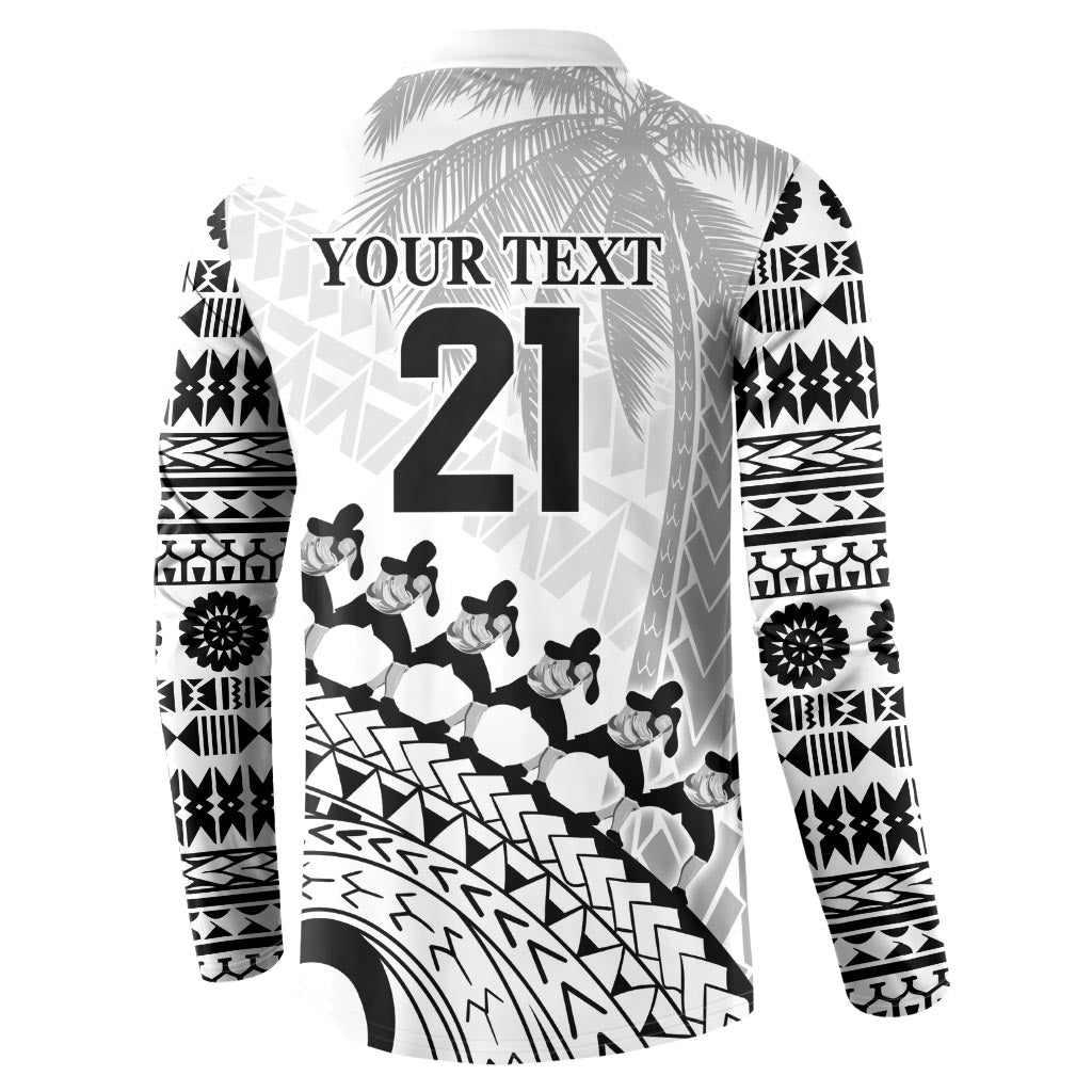 Custom Fiji Rugby Cibi Dance Button Sweatshirt Create History World Cup Sevens