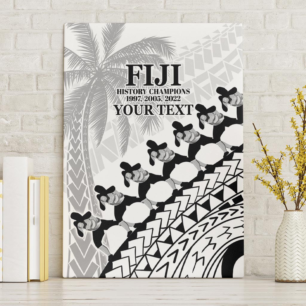 Custom Fiji Rugby Cibi Dance Canvas Wall Art Create History World Cup Sevens