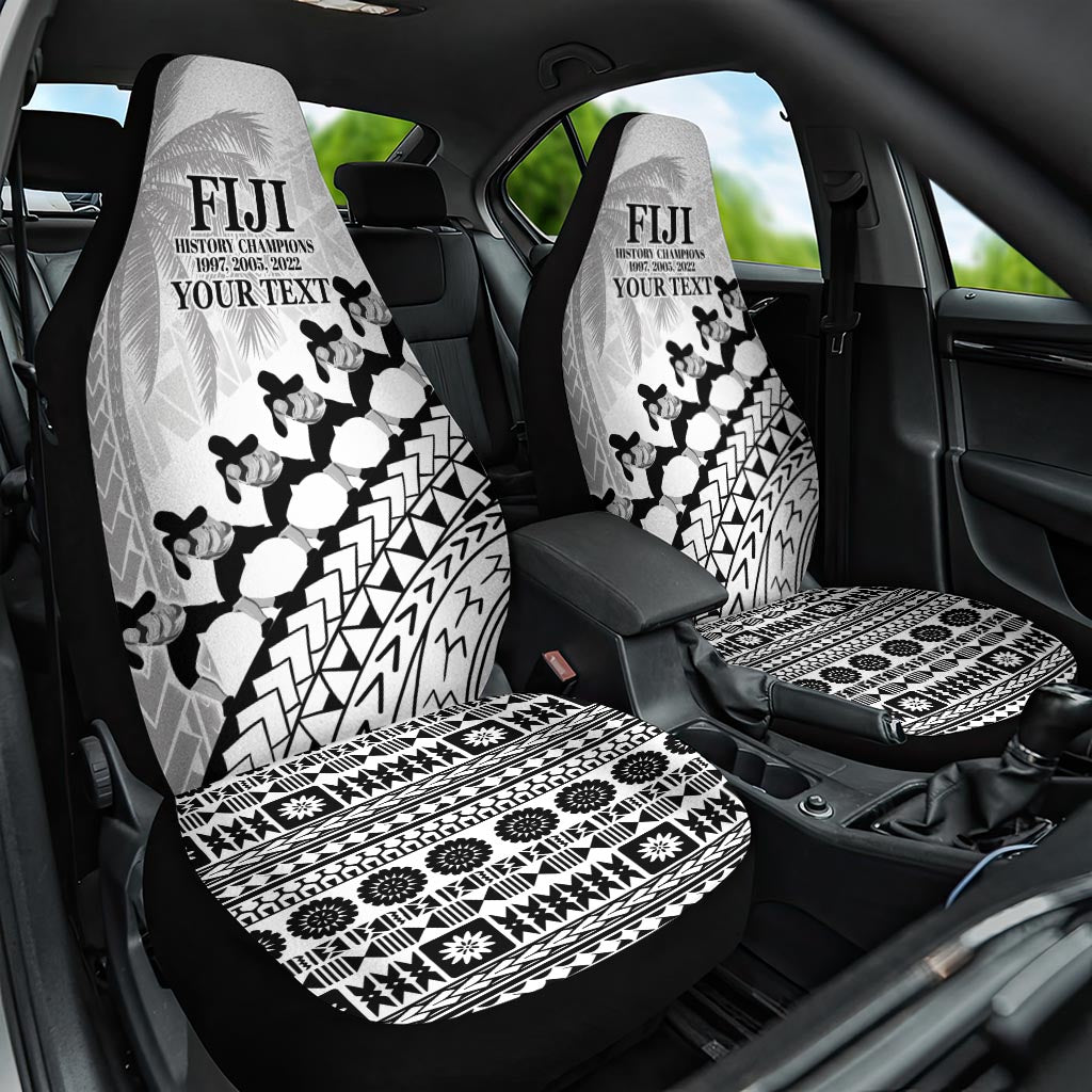 Custom Fiji Rugby Cibi Dance Car Seat Cover Create History World Cup Sevens