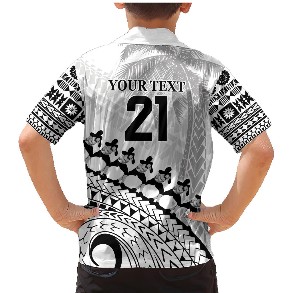 Custom Fiji Rugby Cibi Dance Family Matching Mermaid Dress and Hawaiian Shirt Create History World Cup Sevens