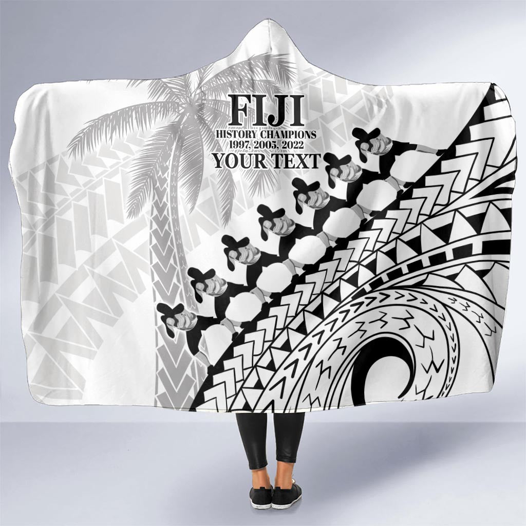 Custom Fiji Rugby Cibi Dance Hooded Blanket Create History World Cup Sevens