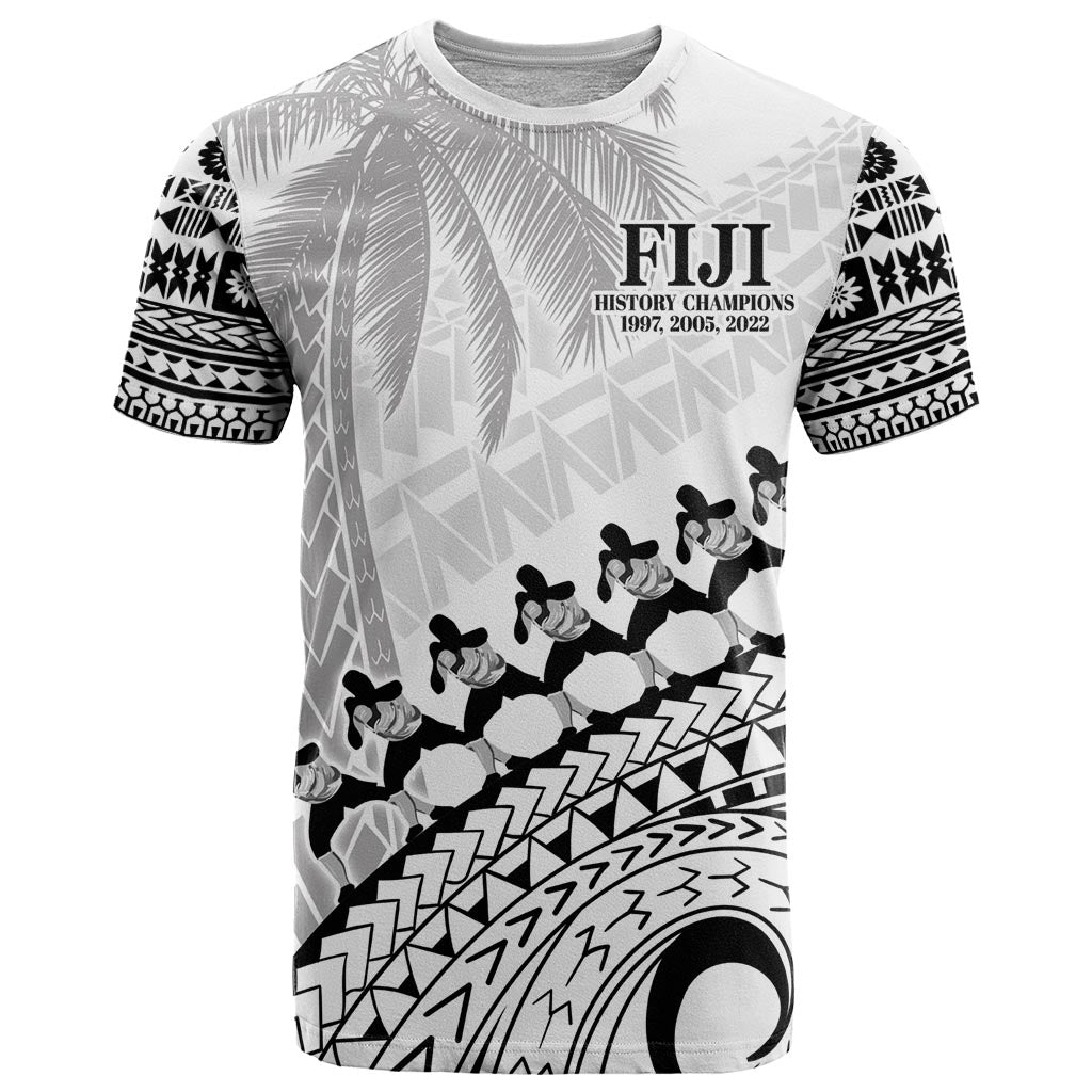 Custom Fiji Rugby Cibi Dance T Shirt Create History World Cup Sevens