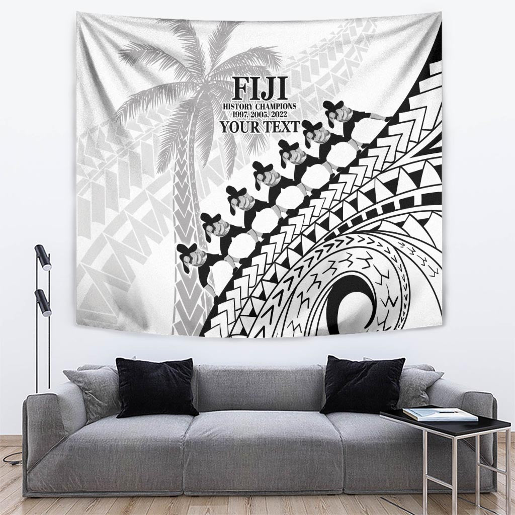 Custom Fiji Rugby Cibi Dance Tapestry Create History World Cup Sevens