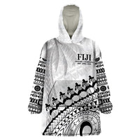 Custom Fiji Rugby Cibi Dance Wearable Blanket Hoodie Create History World Cup Sevens