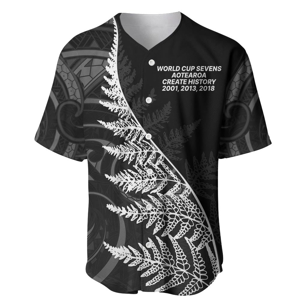 New Zealand Black Fern 7s Baseball Jersey History World Cup Sevens