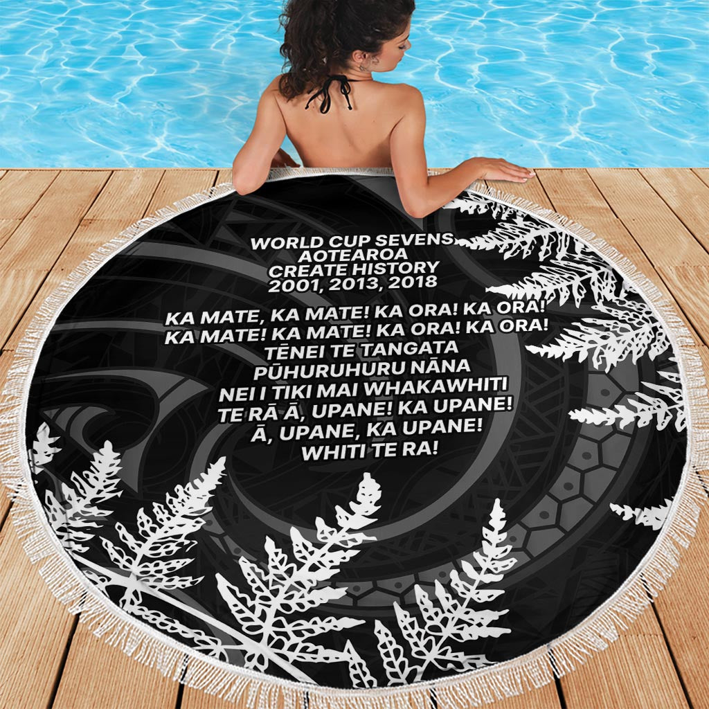 New Zealand Black Fern 7s Beach Blanket History World Cup Sevens LT9 - Polynesian Pride