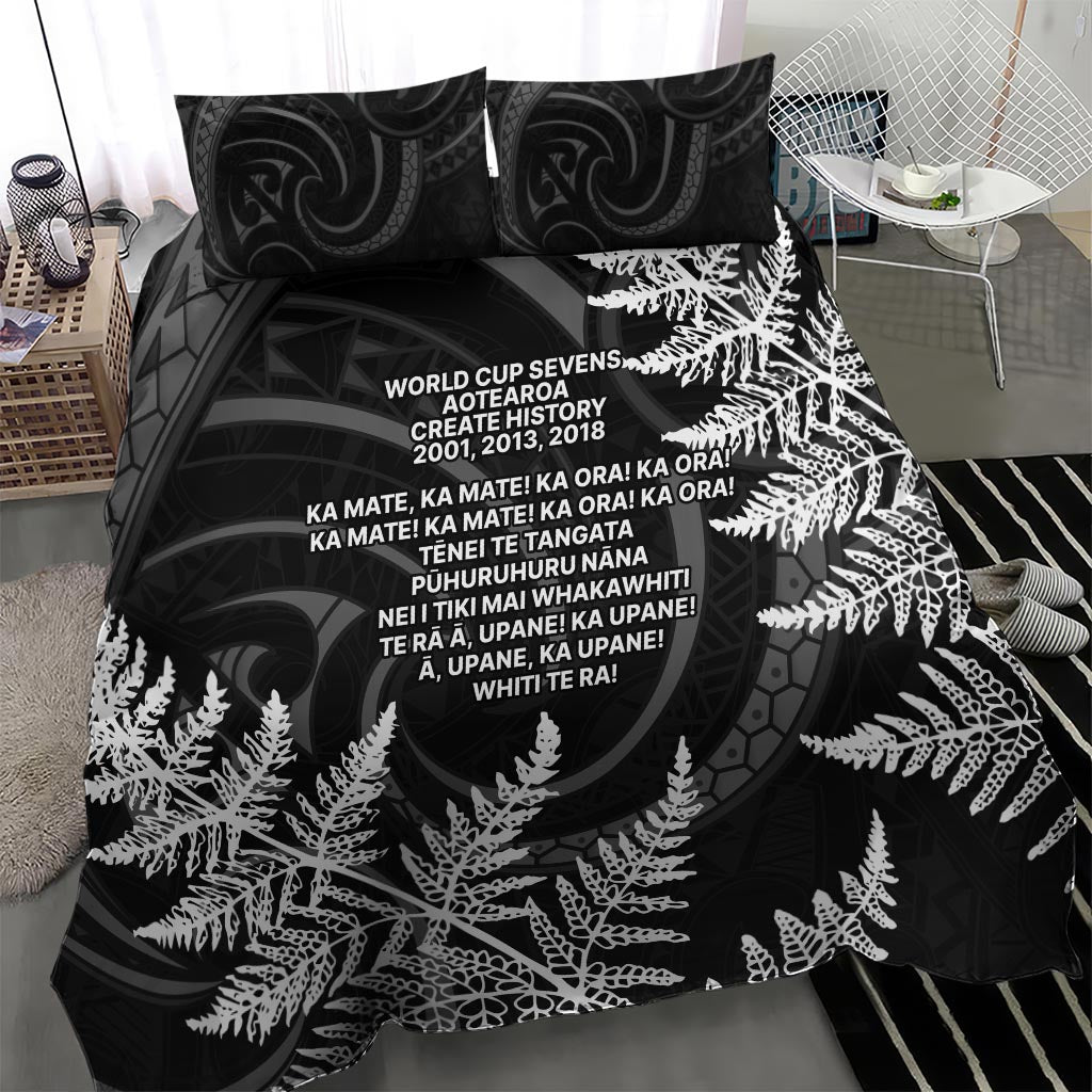 New Zealand Black Fern 7s Bedding Set History World Cup Sevens LT9 - Polynesian Pride