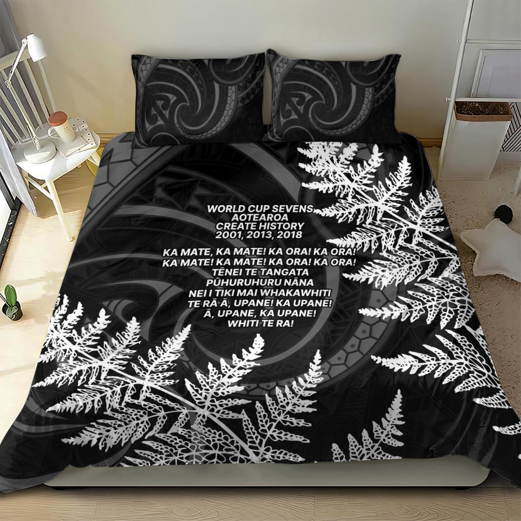 New Zealand Black Fern 7s Bedding Set History World Cup Sevens LT9 - Polynesian Pride